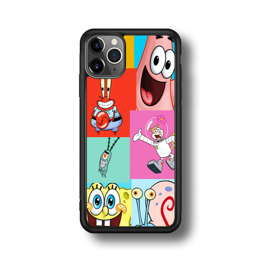 Spongebob Collage Character iPhone 11 Pro Max Case