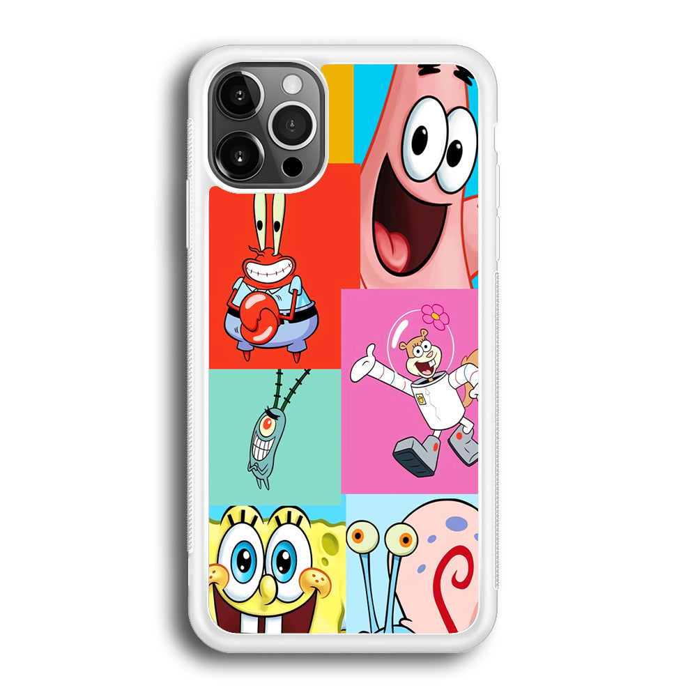 Spongebob Collage Character iPhone 12 Pro Case