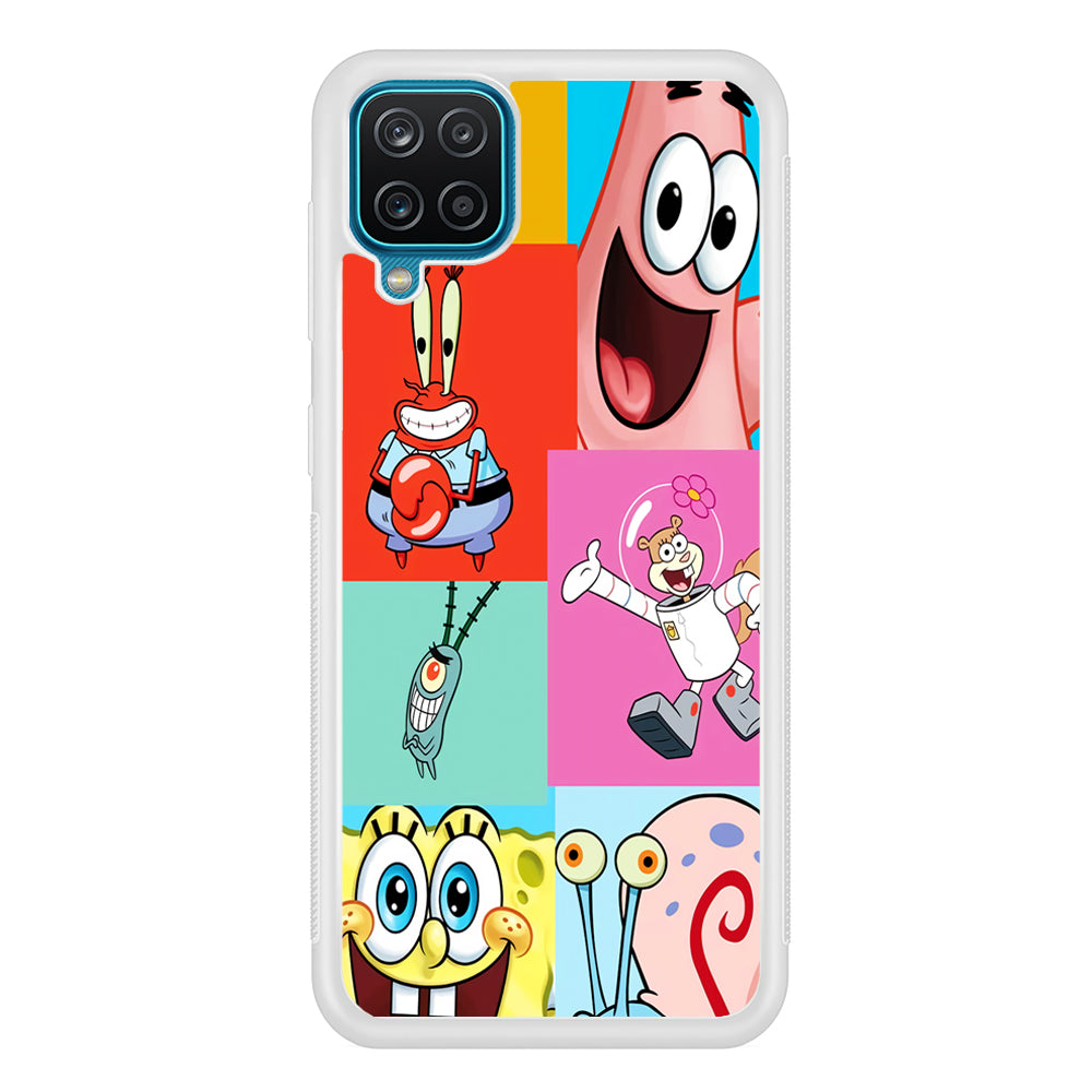 Spongebob Collage Character Samsung Galaxy A12 Case