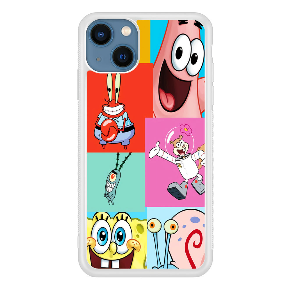 Spongebob Collage Character iPhone 13 Case