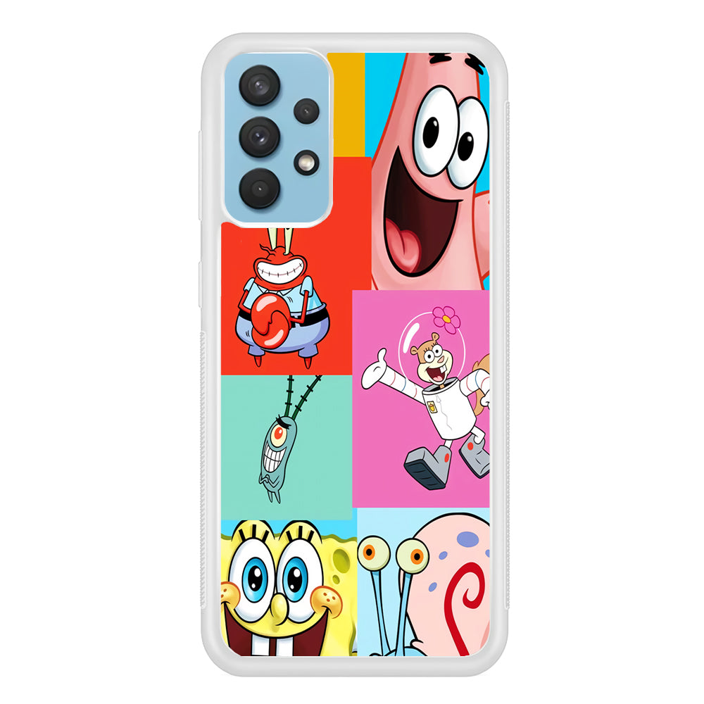 Spongebob Collage Character Samsung Galaxy A32 Case