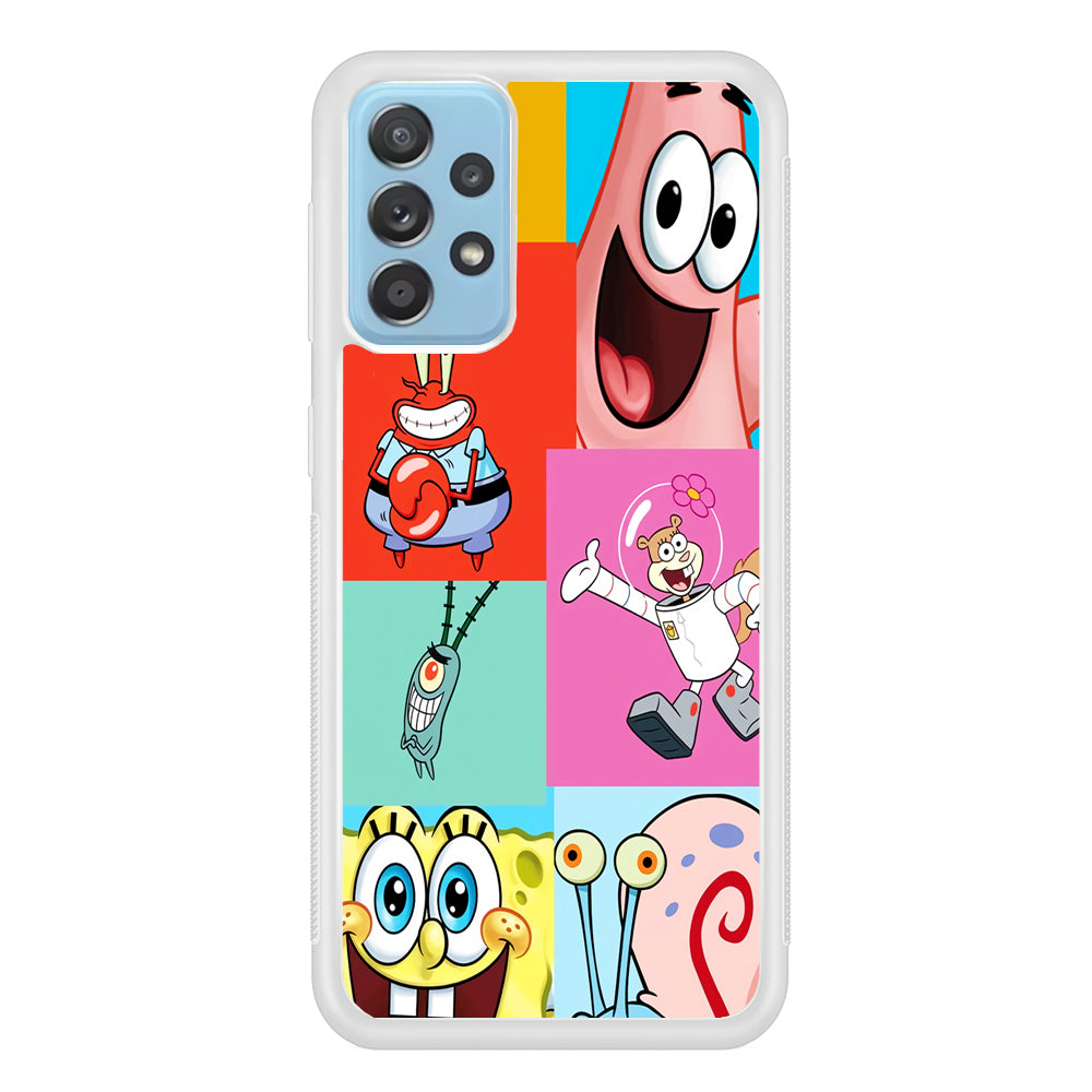 Spongebob Collage Character Samsung Galaxy A72 Case