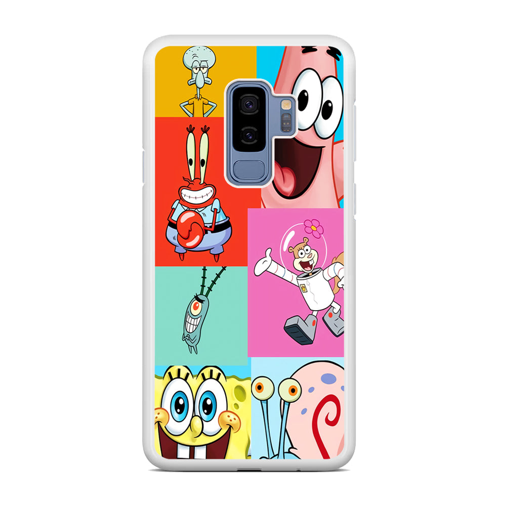 Spongebob Collage Character Samsung Galaxy S9 Plus Case