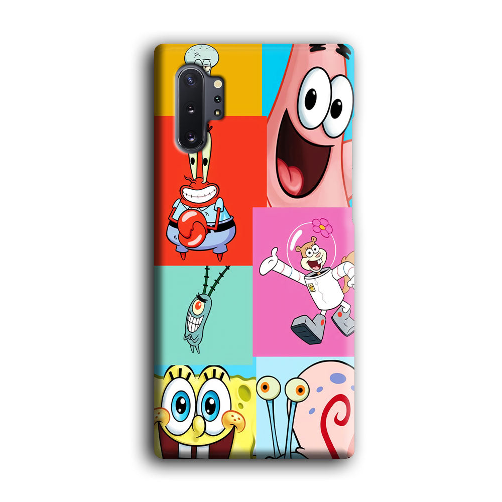 Spongebob Collage Character Samsung Galaxy Note 10 Plus Case