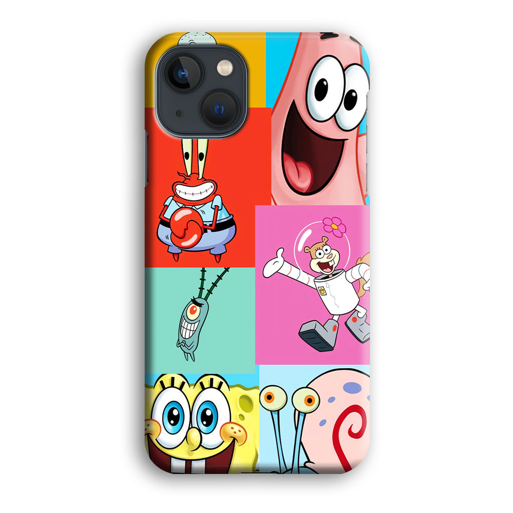 Spongebob Collage Character iPhone 13 Case