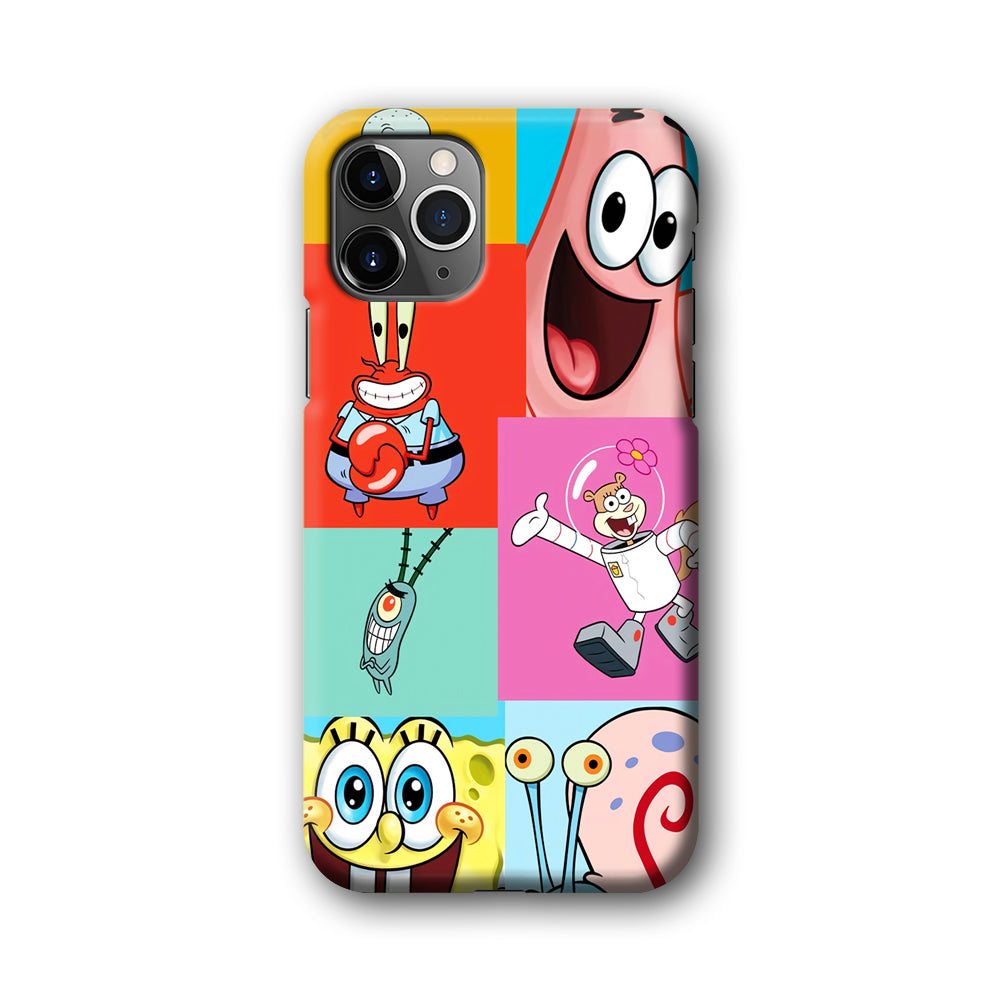 Spongebob Collage Character iPhone 11 Pro Max Case