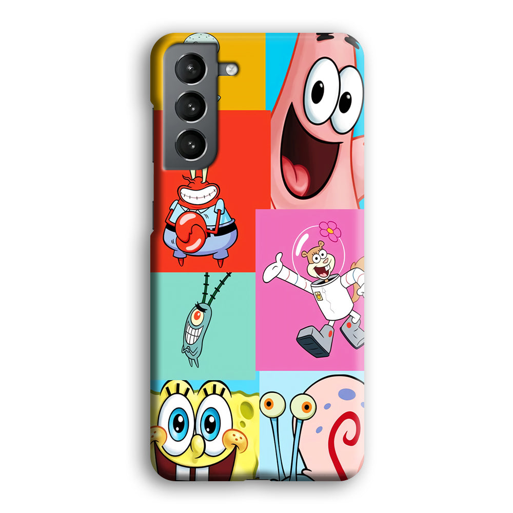 Spongebob Collage Character Samsung Galaxy S21 Plus Case