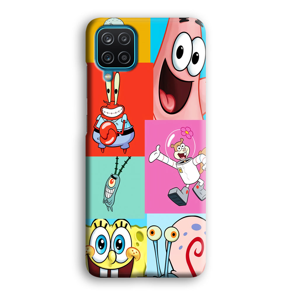 Spongebob Collage Character Samsung Galaxy A12 Case