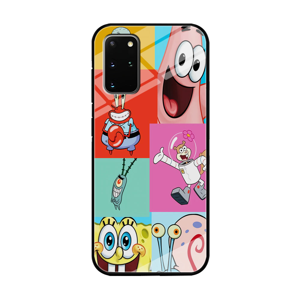 Spongebob Collage Character Samsung Galaxy S20 Plus Case