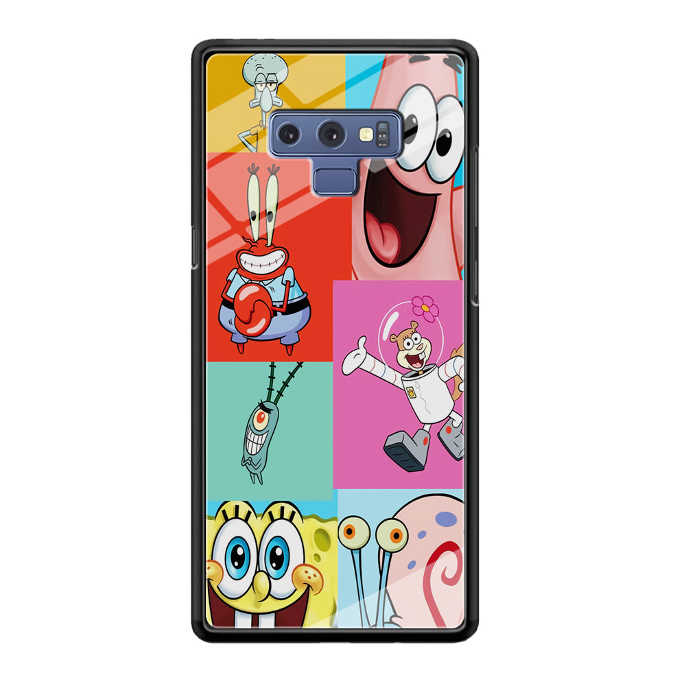 Spongebob Collage Character Samsung Galaxy Note 9 Case