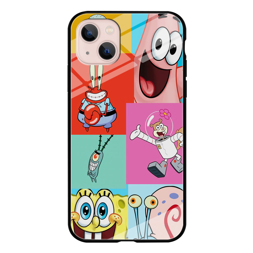 Spongebob Collage Character iPhone 14 Plus Case