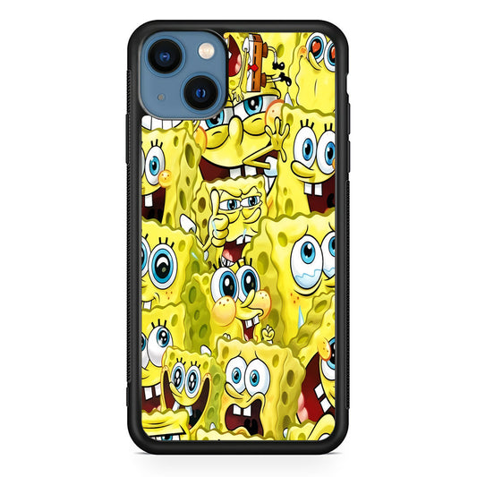 Spongebob Cute Expression iPhone 15 Plus Case