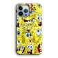 Spongebob Cute Expression iPhone 15 Pro Case