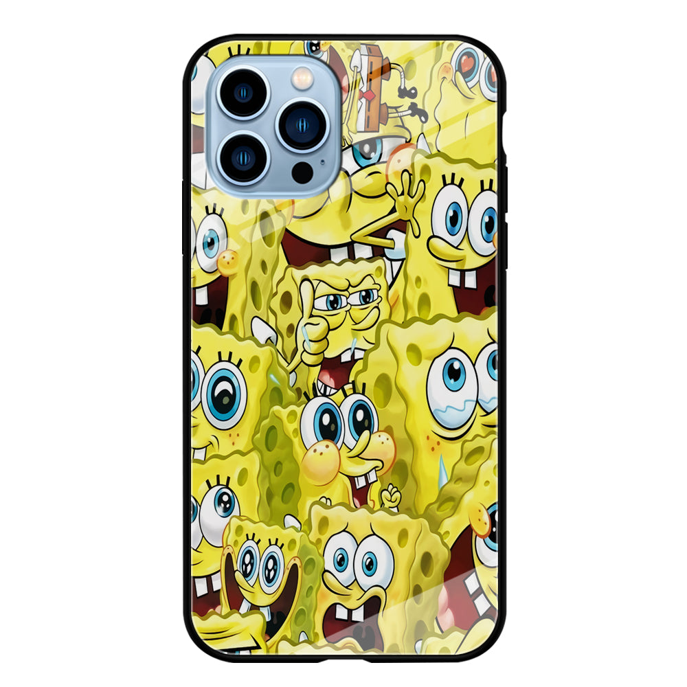 Spongebob Cute Expression iPhone 15 Pro Case