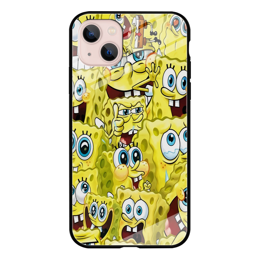 Spongebob Cute Expression iPhone 15 Plus Case