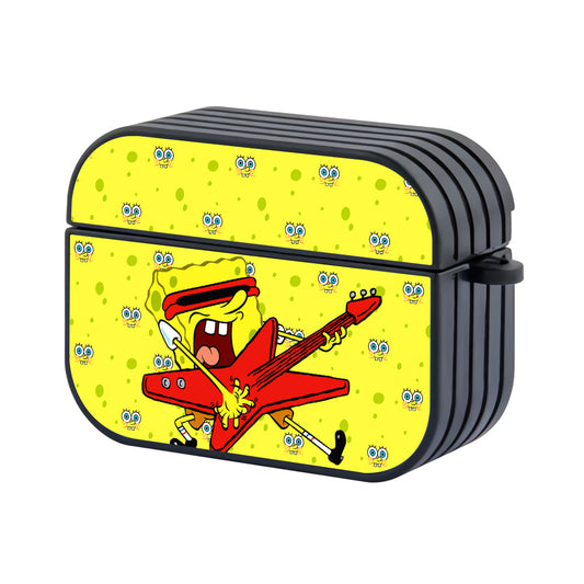 Spongebob Guitarist Hard Plastic Case Cover For Apple Airpods Pro 2 - Ezzystore