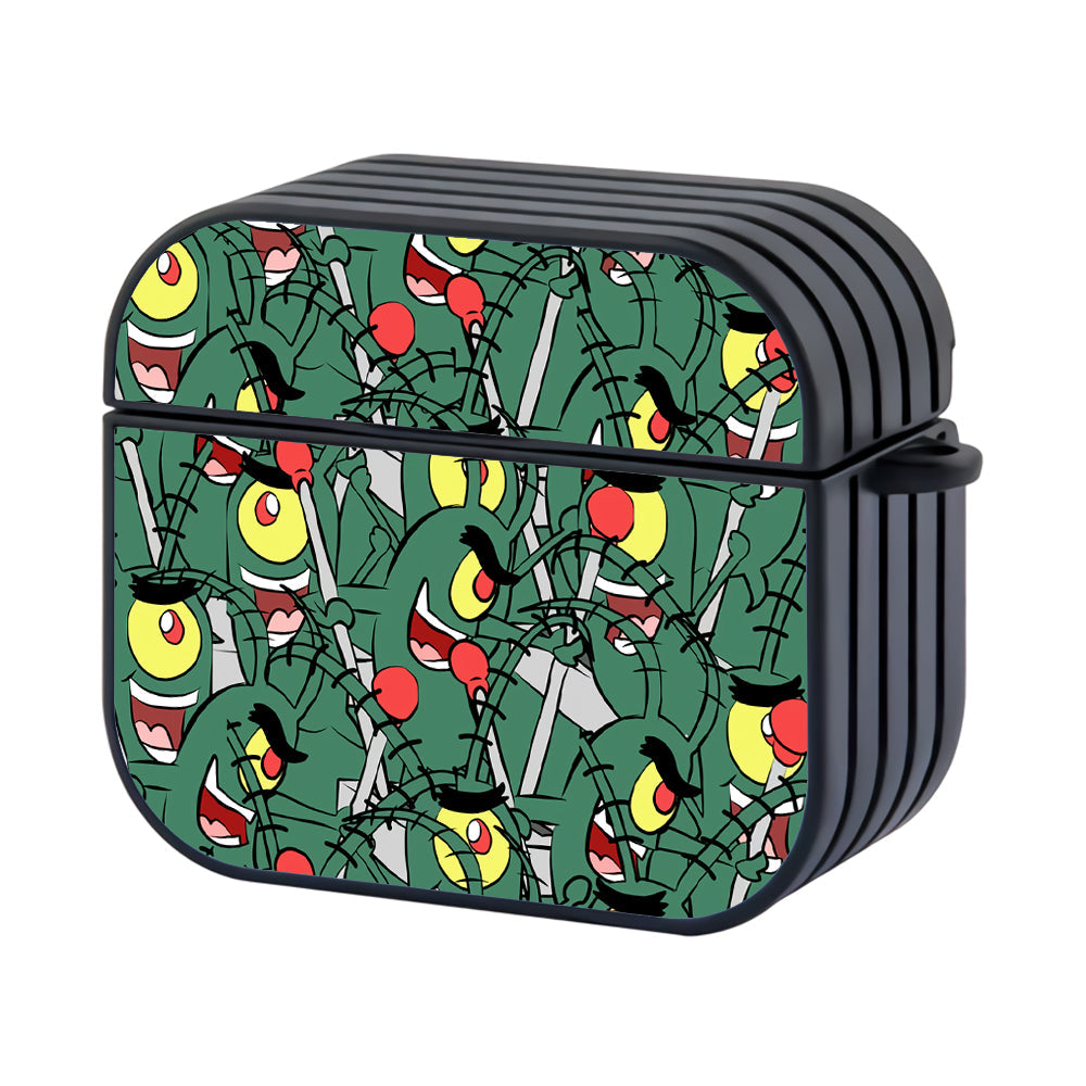 Spongebob Plankton Universe Hard Plastic Case Cover For Apple Airpods 4 - Ezzystore