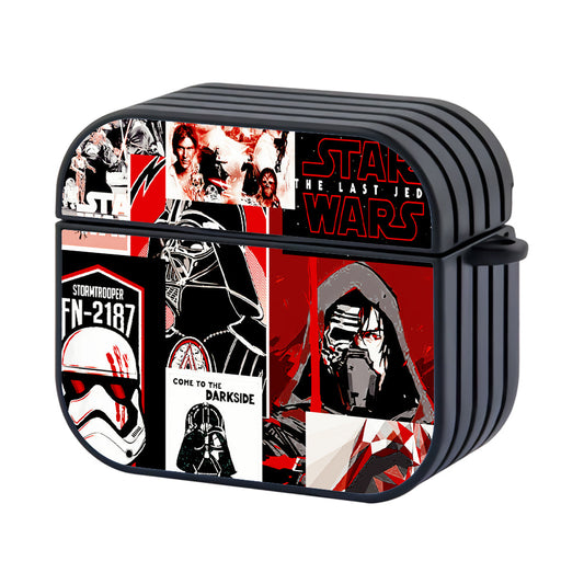 Star Wars Collage Hard Plastic Case Cover For Apple Airpods 4 - Ezzystore