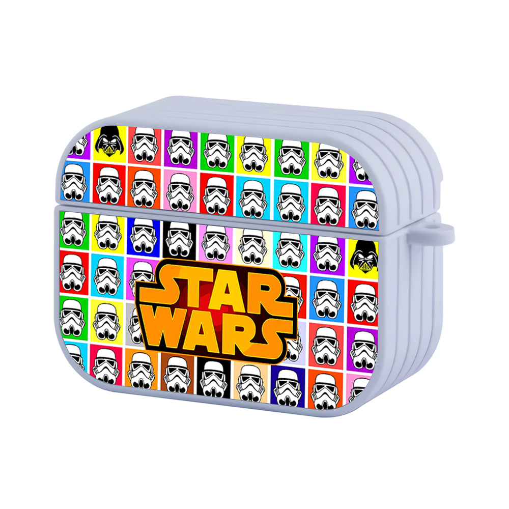 Star Wars Head Block Color Hard Plastic Case Cover For Apple Airpods Pro