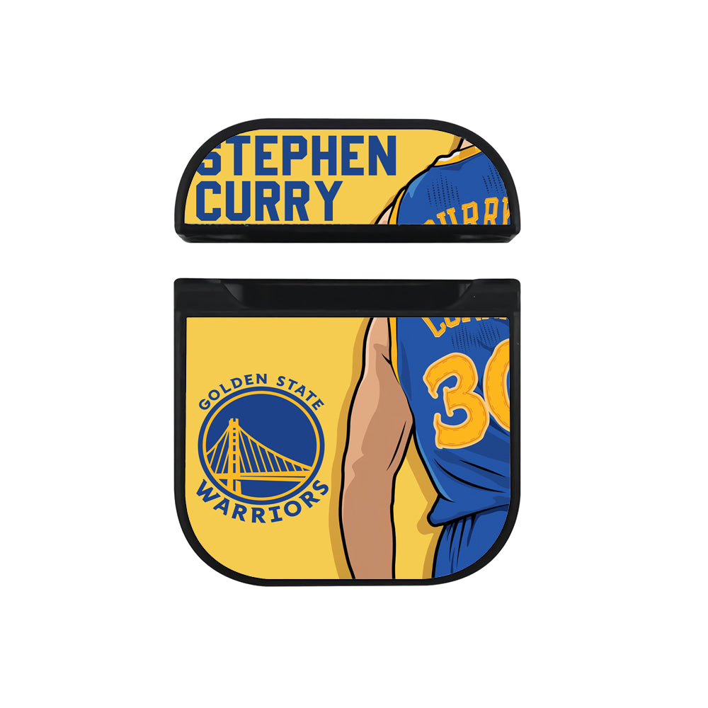 Stephen Curry Golden State Warriors Team Hard Plastic Case Cover For Apple Airpods