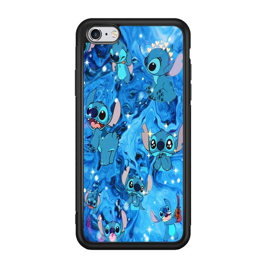Stitch Aesthetic With Marble Blue iPhone 6 Plus | 6s Plus Case