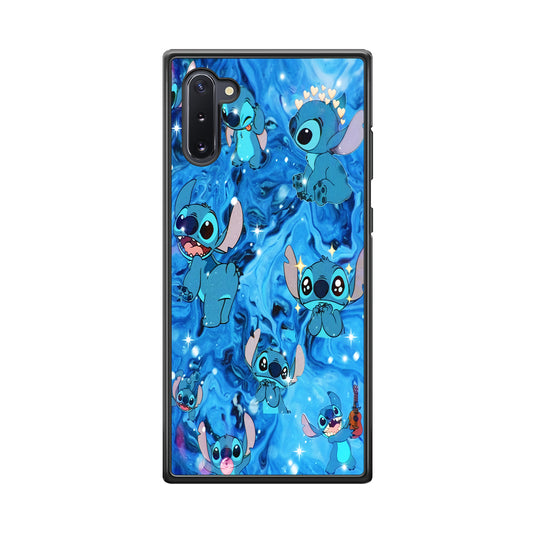 Stitch Aesthetic With Marble Blue Samsung Galaxy Note 10 Case