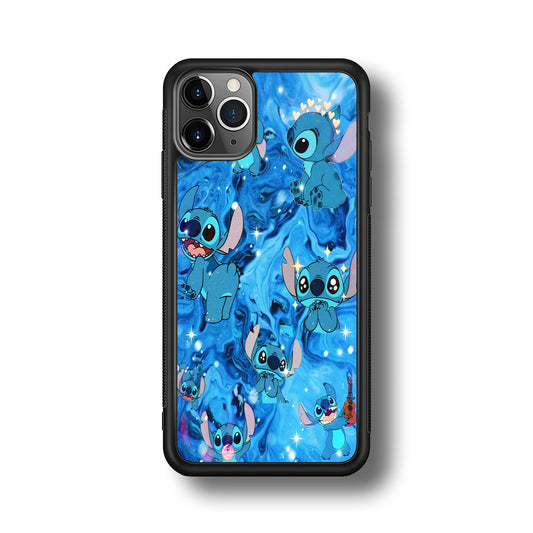 Stitch Aesthetic With Marble Blue iPhone 11 Pro Max Case