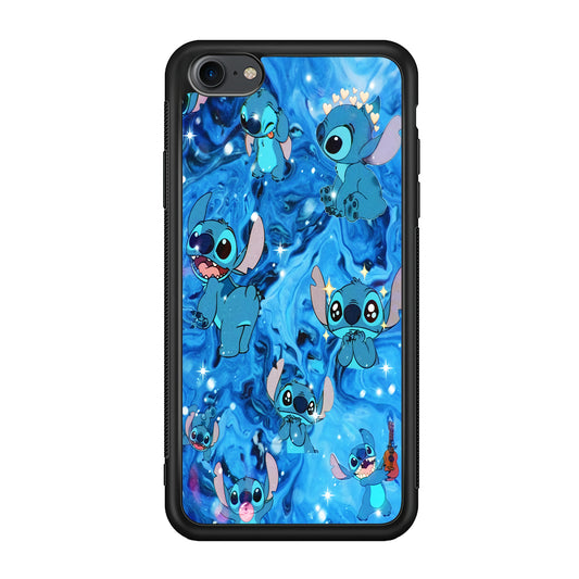 Stitch Aesthetic With Marble Blue iPhone 8 Case