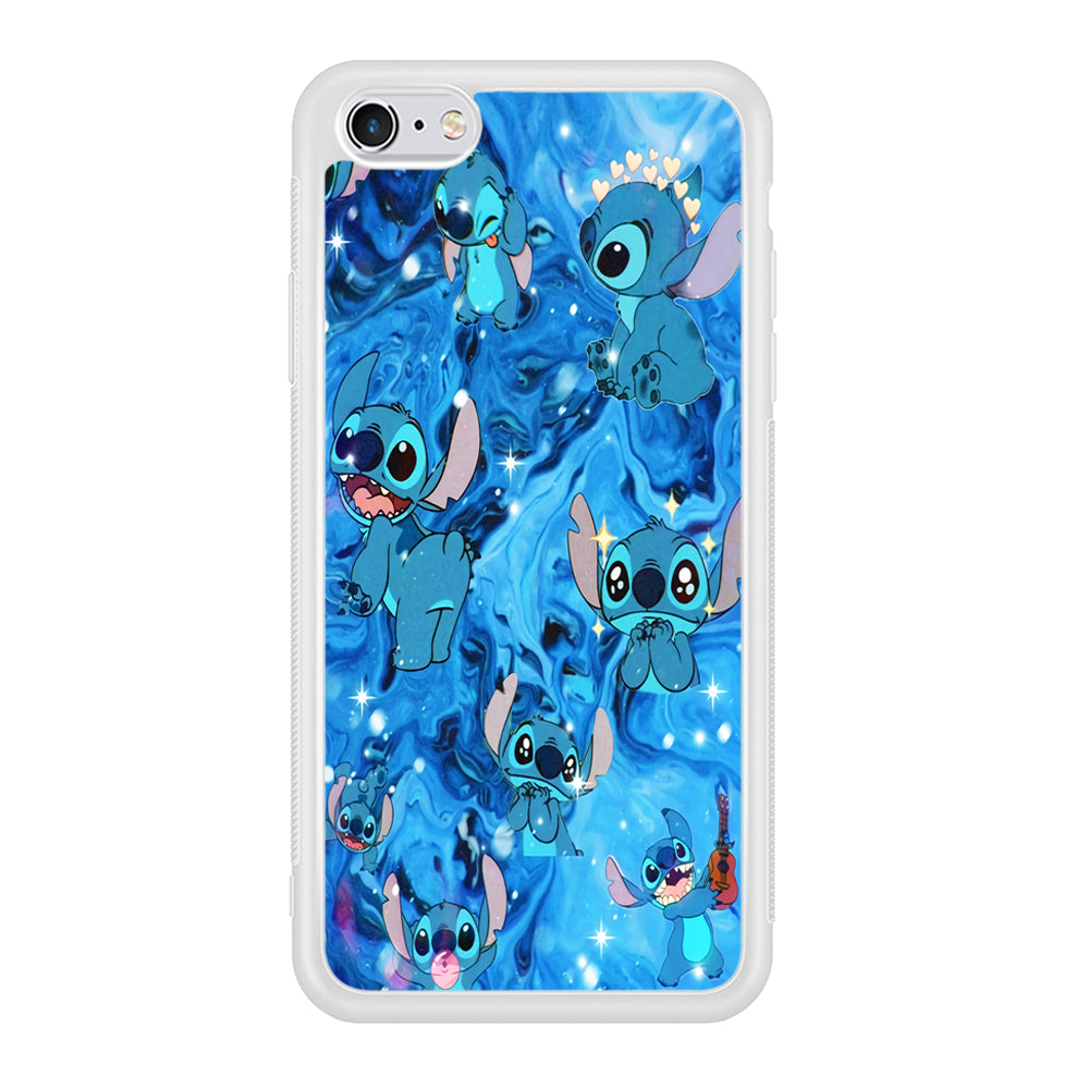 Stitch Aesthetic With Marble Blue iPhone 6 Plus | 6s Plus Case