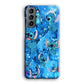 Stitch Aesthetic With Marble Blue Samsung Galaxy S21 Plus Case