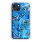 Stitch Aesthetic With Marble Blue iPhone 14 Plus Case