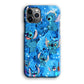 Stitch Aesthetic With Marble Blue iPhone 12 Pro Case