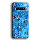 Stitch Aesthetic With Marble Blue Samsung Galaxy S10 Case