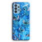 Stitch Aesthetic With Marble Blue Samsung Galaxy A32 Case