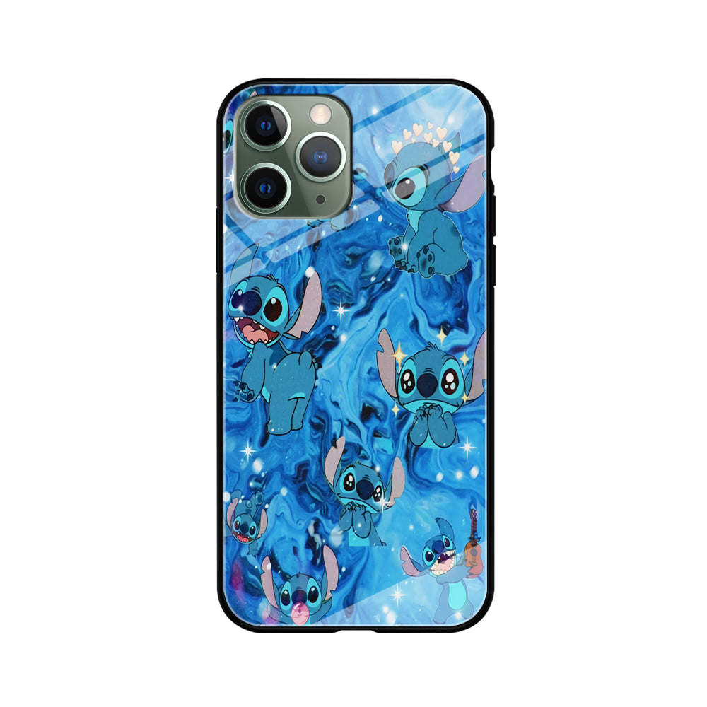 Stitch Aesthetic With Marble Blue iPhone 11 Pro Max Case