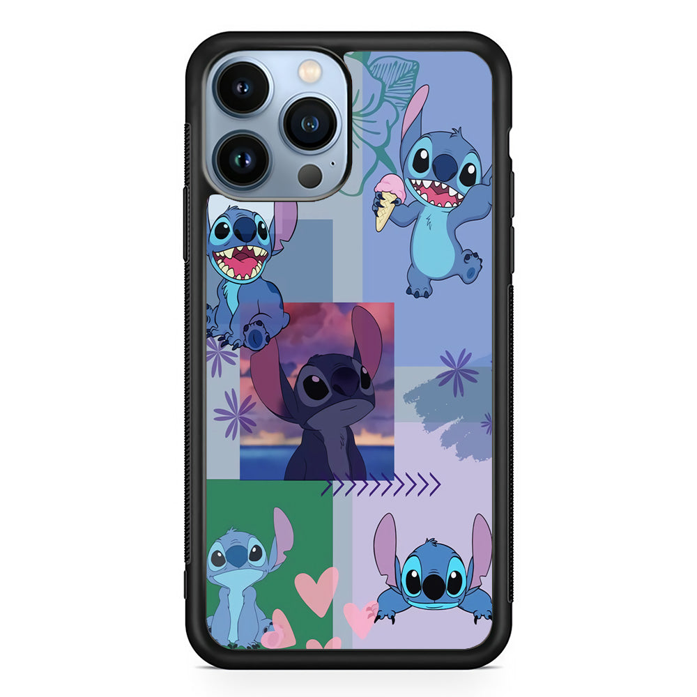 Stitch Collage Aesthetic iPhone 15 Pro Case