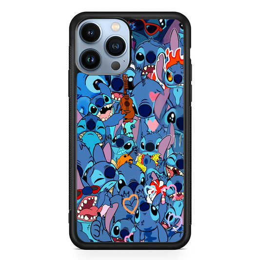 Stitch Cute Expression iPhone 14 Pro Case