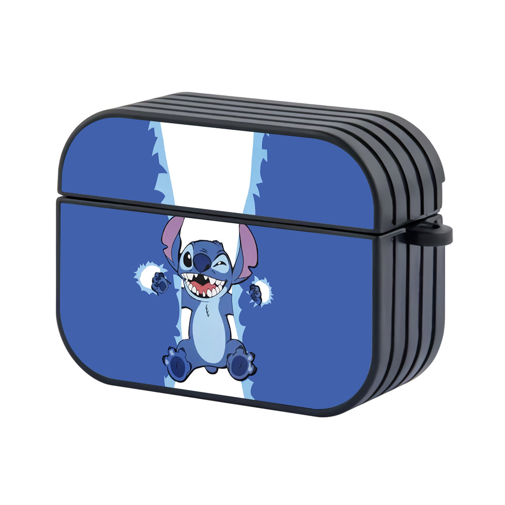 Stitch Tore Clothes Hard Plastic Case Cover For Apple Airpods Pro