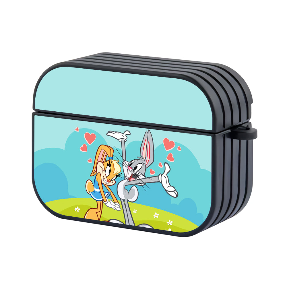 Sweet Cuple Bugs Bunny And Lola Hard Plastic Case Cover For Apple Airpods Pro