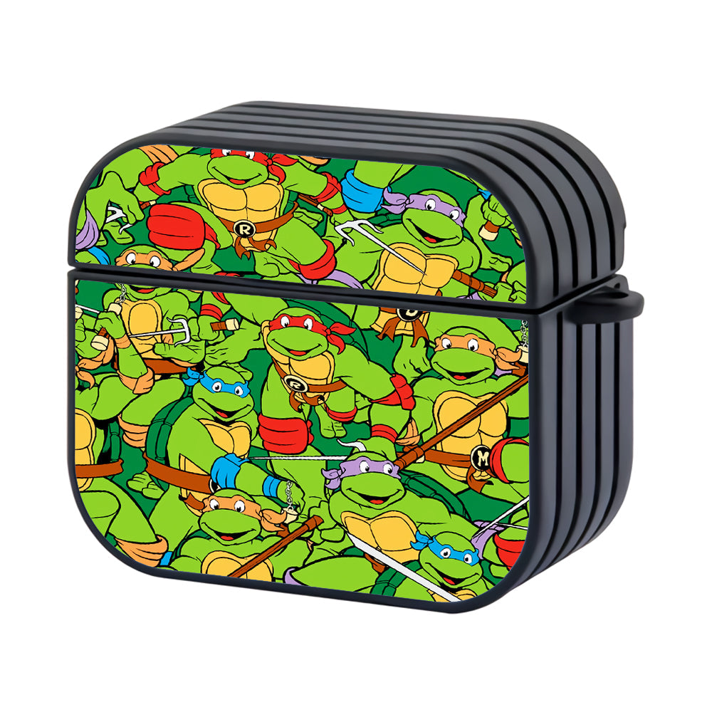 TMNT Doodle Of Hero Hard Plastic Case Cover For Apple Airpods 4 - Ezzystore
