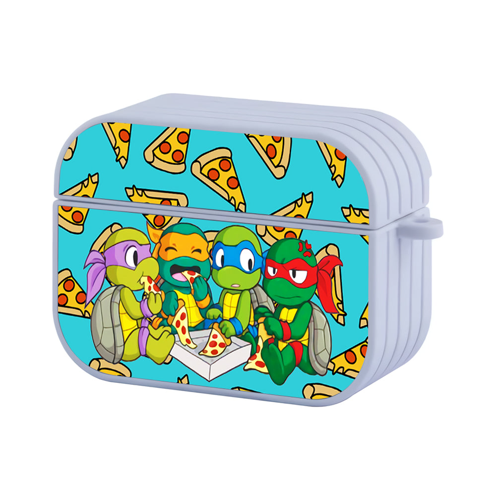 TMNT Lunch Pizza Hard Plastic Case Cover For Apple Airpods Pro