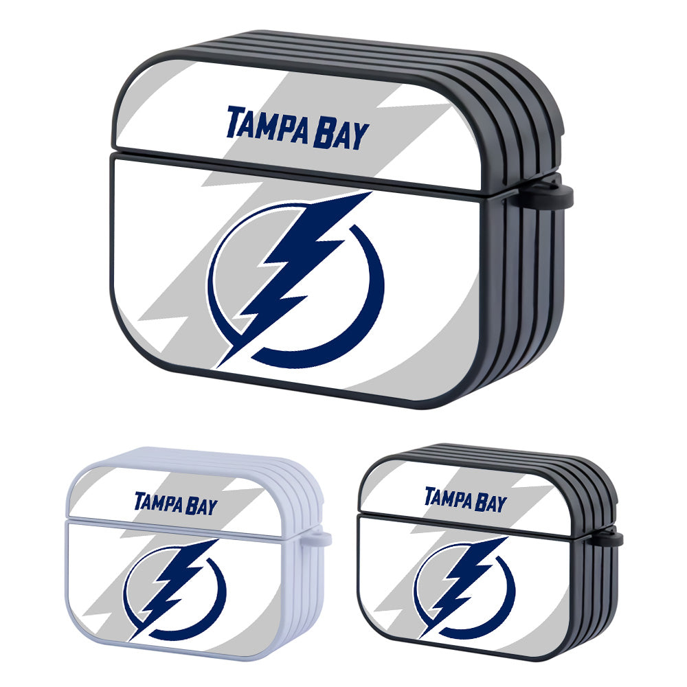 Tampa Bay Lightning Pride of Logo Hard Plastic Case Cover For Apple Airpods Pro