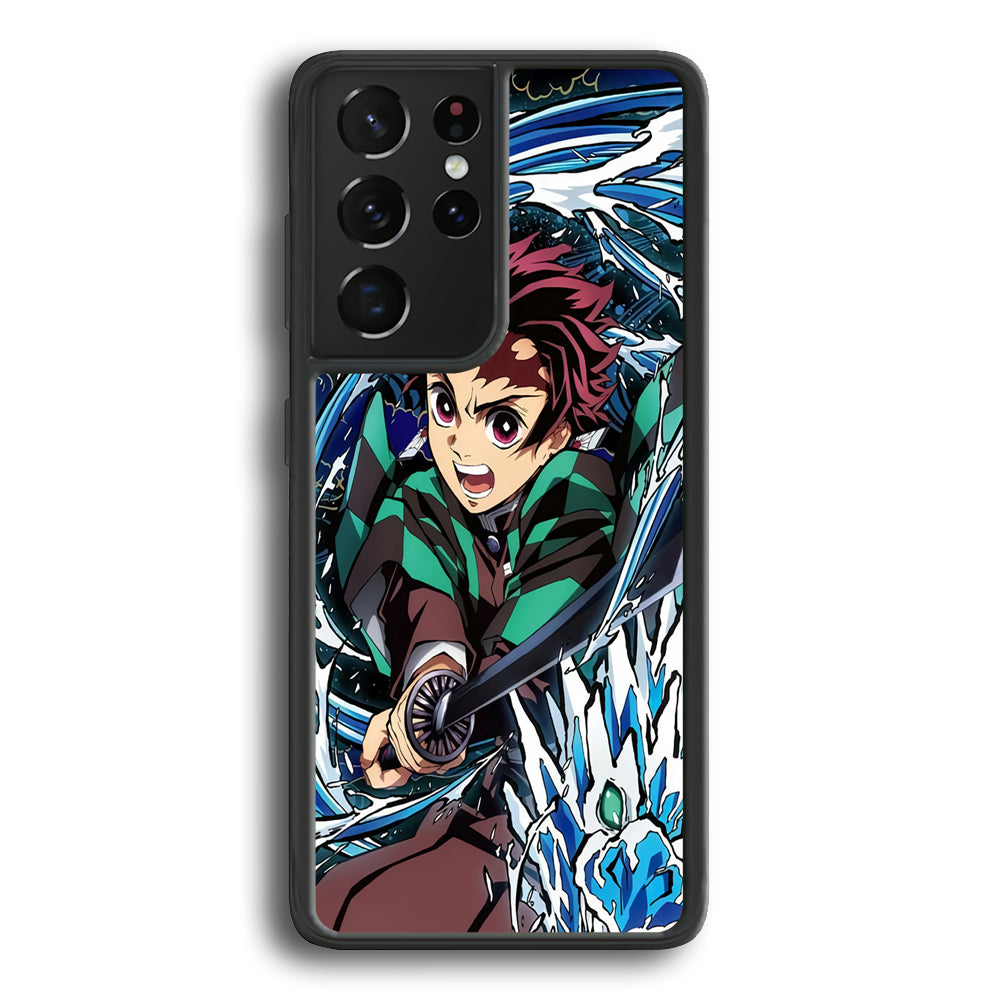 Tanjiro Water Breathing Samsung Galaxy S23 Ultra Case - Ezzystore