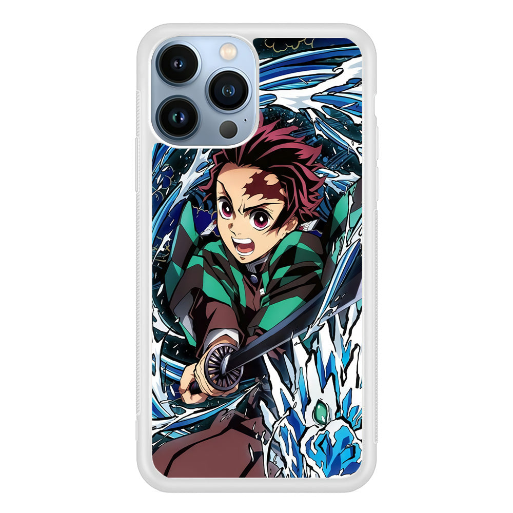 Tanjiro Water Breathing iPhone 15 Pro Case