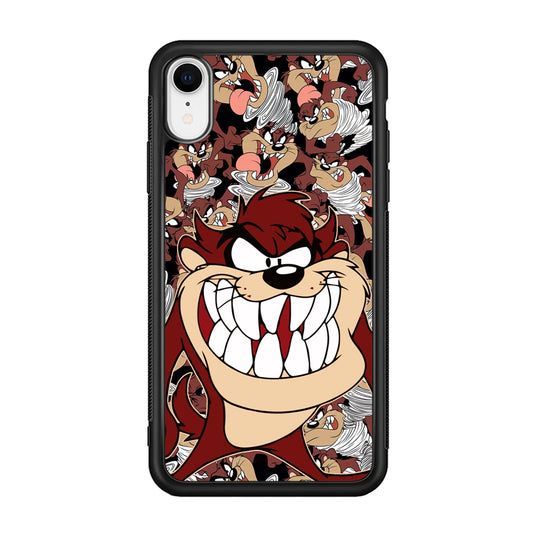 Tasmanian Devil Looney Tunes Angry Style iPhone XR Case