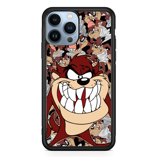 Tasmanian Devil Looney Tunes Angry Style iPhone 13 Pro Case