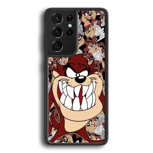 Tasmanian Devil Looney Tunes Angry Style Samsung Galaxy S22 Ultra Case - Ezzystore
