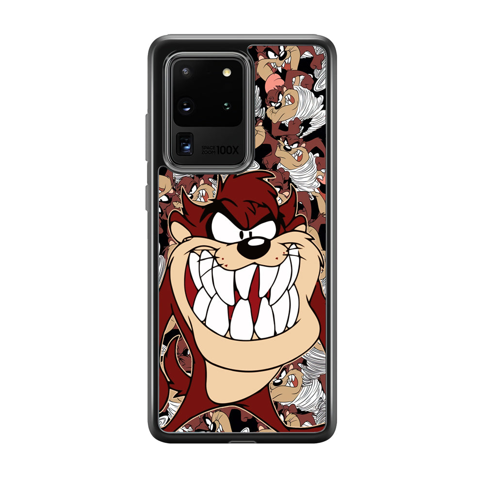 Tasmanian Devil Looney Tunes Angry Style Samsung Galaxy S20 Ultra Case