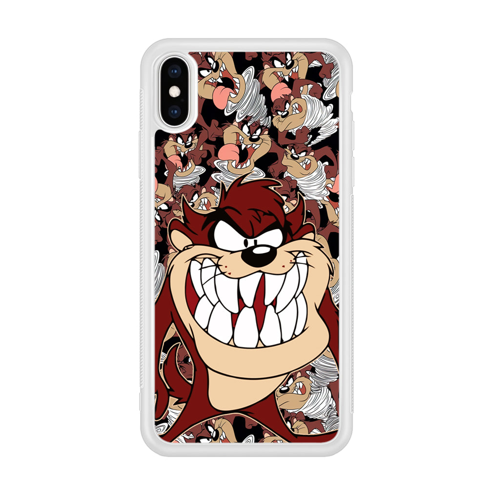 Tasmanian Devil Looney Tunes Angry Style iPhone Xs Max Case