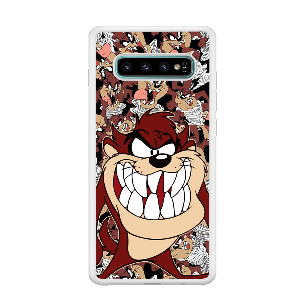Tasmanian Devil Looney Tunes Angry Style Samsung Galaxy S10 Case